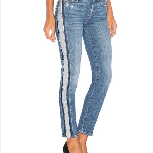 7 for all mankind Roxanne Ankle Fray Jeans in Bright Houston Size 28 - Picture 2 of 9